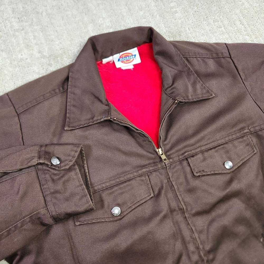 Vintage 70s Dickies Jacket Men 38 40 (M) Brown Eisenhower Workwear USA Made